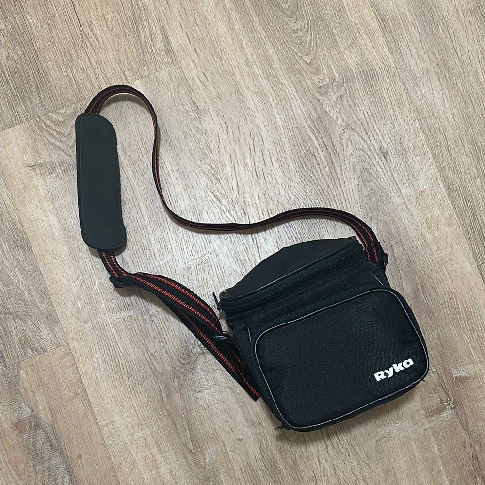 RYKA | Vintage Black Red Adjustable Padded‎ Film Video Photo Camera Bag, AF-170